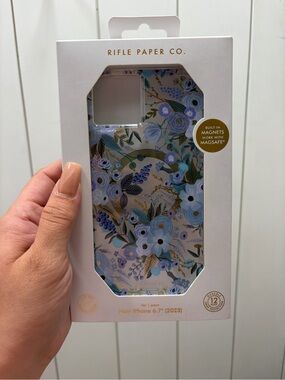 Rifle Paper Co. Blue & Gold Floral iPhone Case